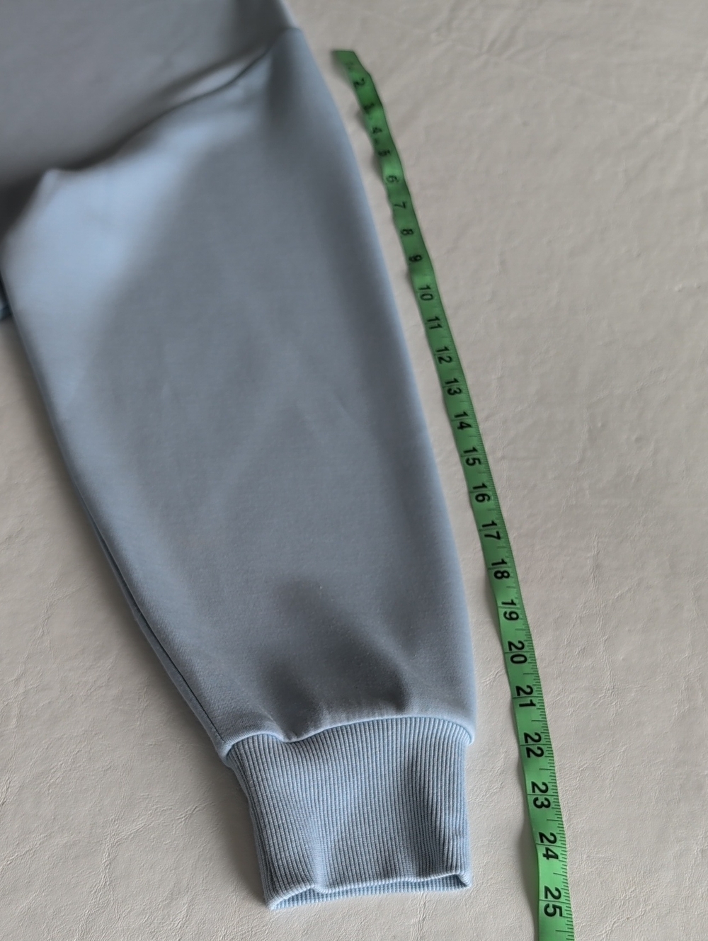 Varley DoubleSoft Betsy Sweatshirt Light Blue Stretch-Jersey Women's Size Large - Picture 7 of 13
